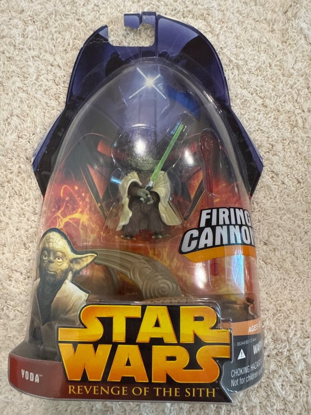 Star Wars Revenge Of The Sith Yoda Action Figures Firing Cannon & Spinning - Picture 3 of 5